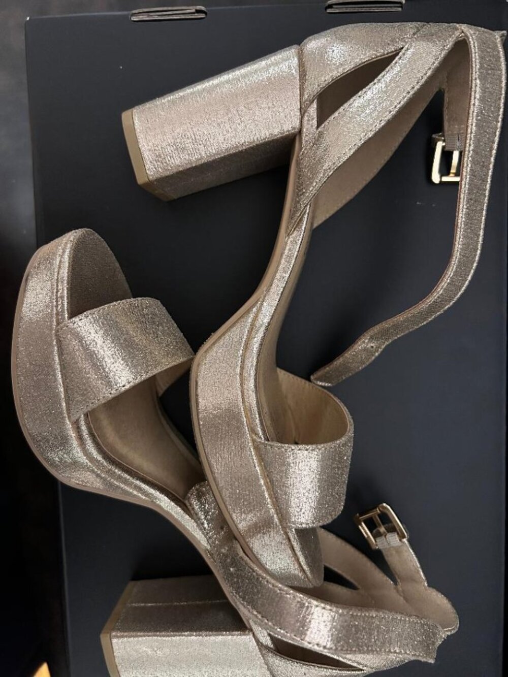 CL by Chinese Laundry Women's Go On Platform Dress Sandal, Light Gold, 7 M US
